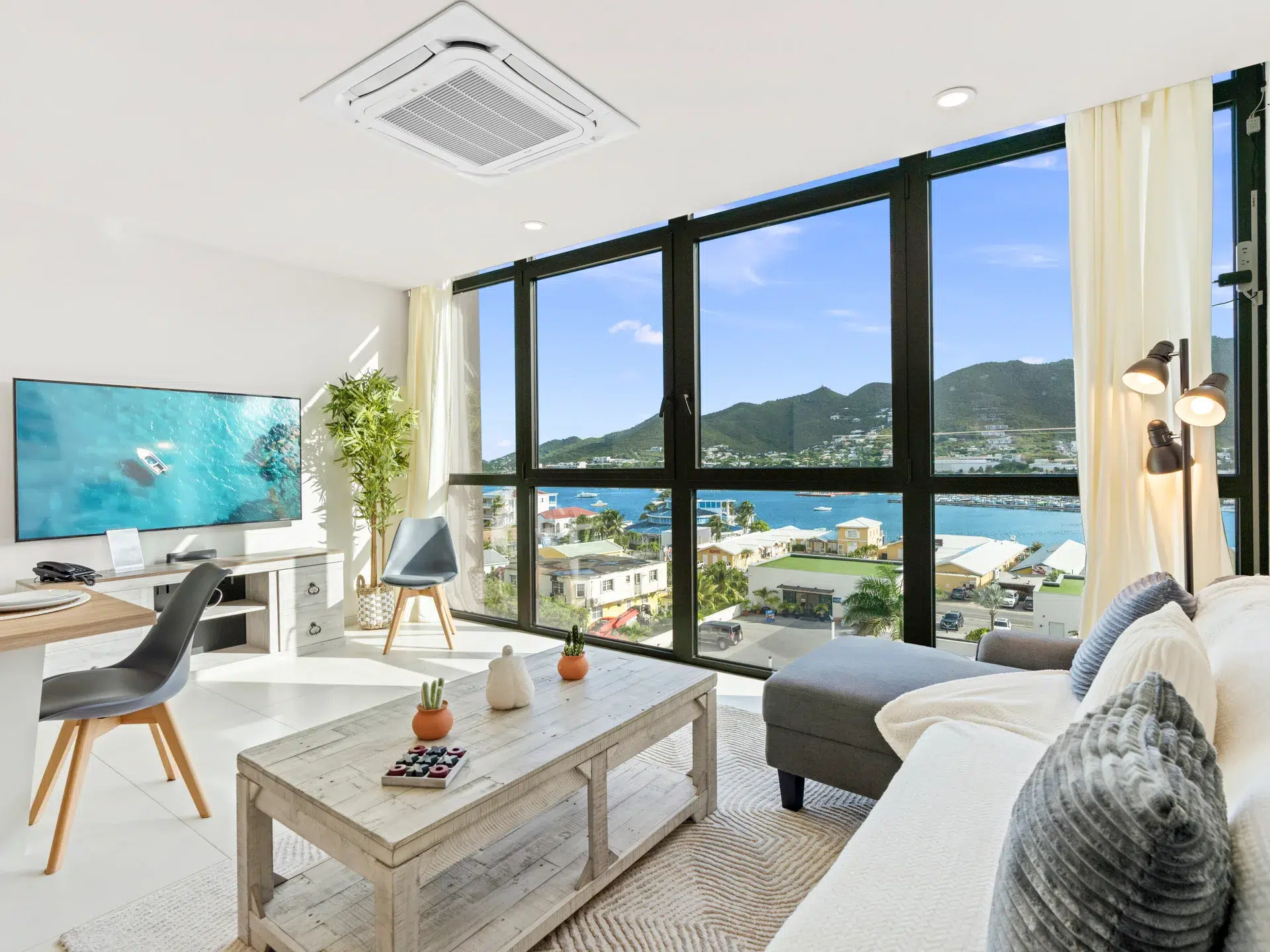 Apartment A123 at The Hills Residence Sint Maarten lagoon view